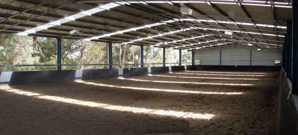 Rural Indoor Riding Arena Shed