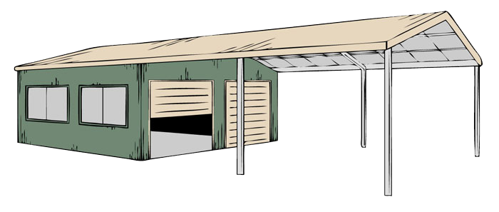 Double Garage Double Carport Roller Doors