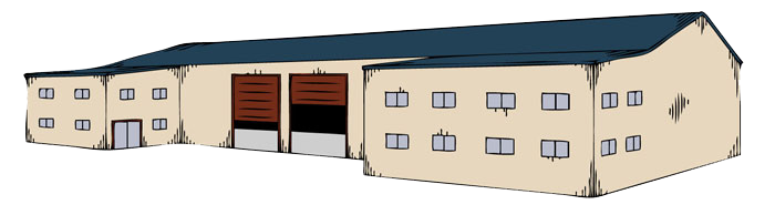 Warehouse Factory Office Awning Roller Shutters